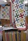 Primary Color Quilt by S. Cully.  Pie Plate Pattern.