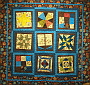 Shop Hop Spring 2011 Quilt by S. Cully. Pattern by S. Cully. Fabric Astral Summer by Paintbrush Studio.
